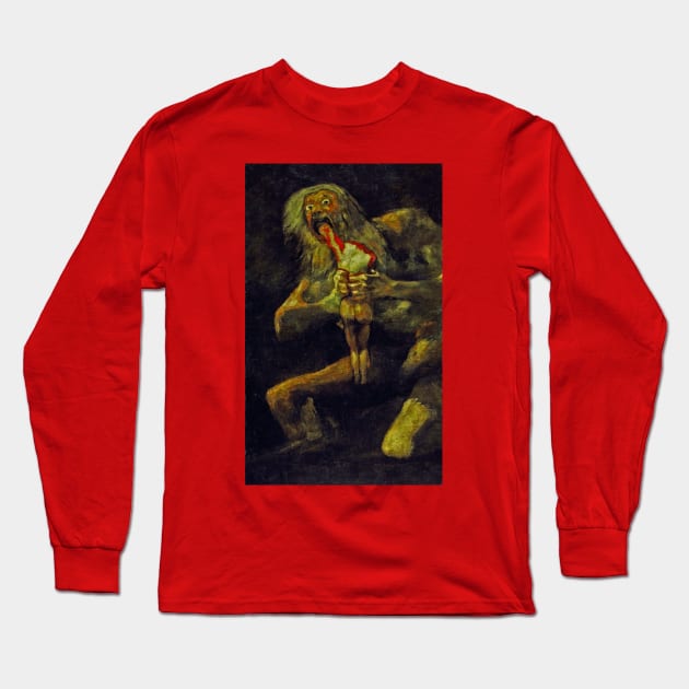 Goya's Saturn Long Sleeve T-Shirt by iceagethaws